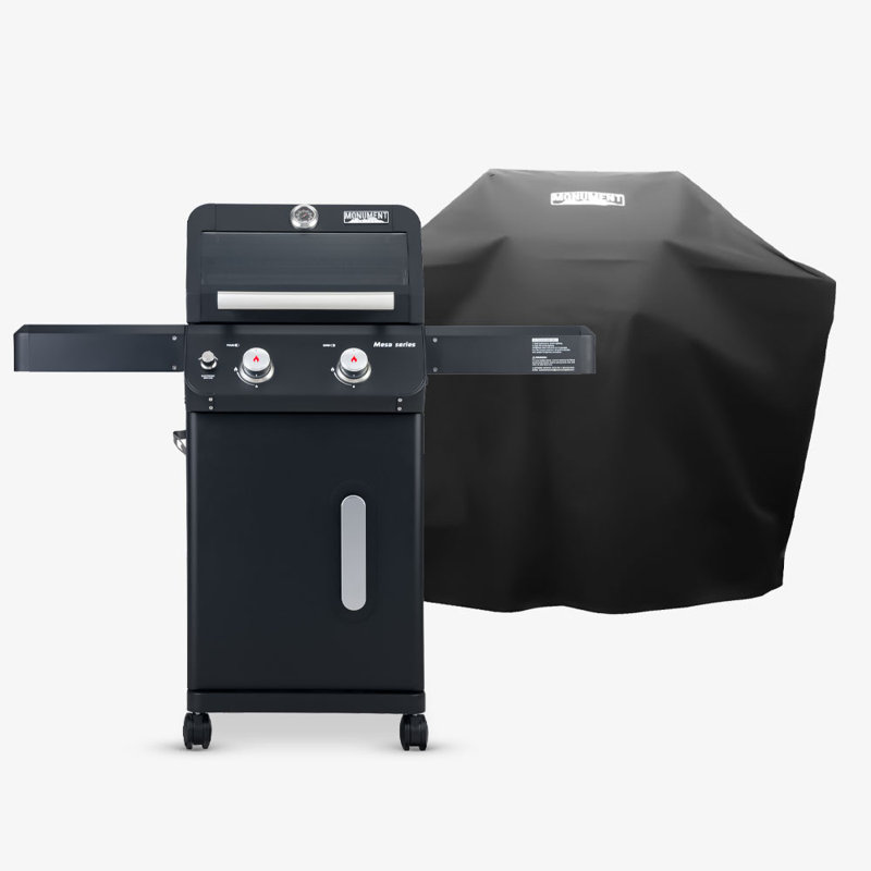 Monument Grills Mesa Series 2-burner Free Standing Stailless Liquid Propane 24000 Btu Gas Grill With Cover