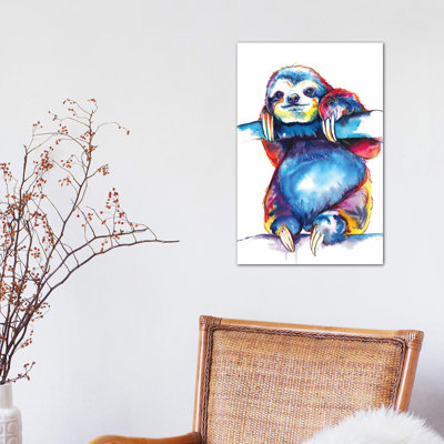 Sloth by Weekday Best - Painting on Canvas