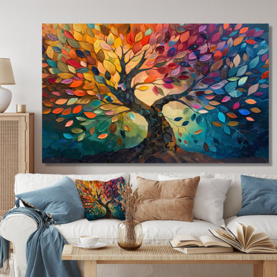 Arbre coloré de la vie II, art mural