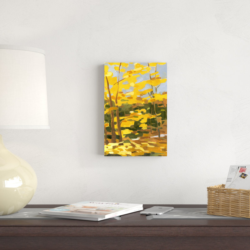 Randonnée d'automne II, H 12 po x l 8 po
