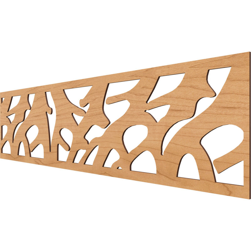 Manton Fretwork Moulding, 12" H x 47" W x 0.25" D, Maple