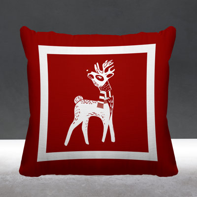 Outdoor Reversible Throw Pillow