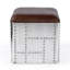 Midway Aviator Leather Ottoman