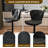 Pet-Friendly Adjustable Height Swivel Bar Stool with Back, Scratch-Resistant Tech Fabric, Footrest and Black Metal Base – Durable Bar Chair for Kitchen Island, Dining Bar, Cat & Dog Owners-377642047-370127097