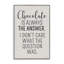 Giclée encadrée «Chocolate Is Always The Response» par Lux + Me Designs-923121020-923120771