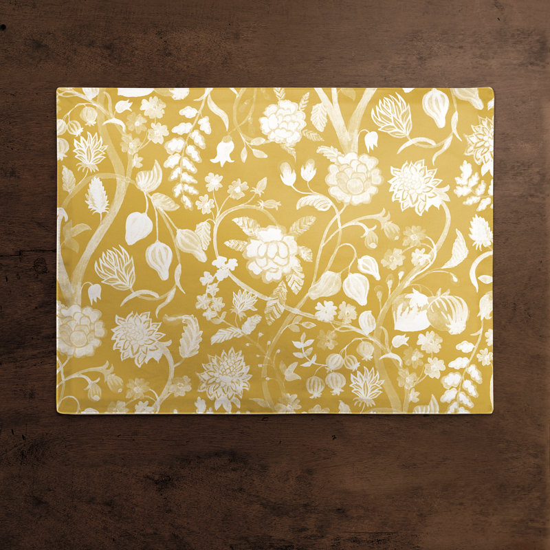 Napperon en coton 14 po Marigold Flowers