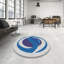 Tapis rose/bleu à motifs-429118392