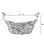 Panier à linge en osier et jacinthe