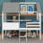 Emera Low Loft House Bed With Guardrails-1659283528