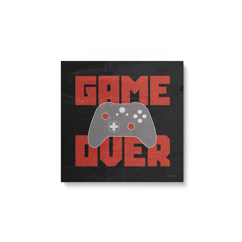 «Game Over» par Susan Ball, reproduction d'art, L 36 x H 36, Ne s’applique pas, Toile non encadrée