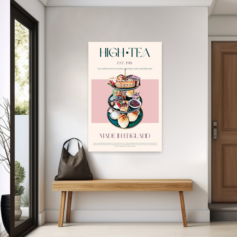 Elegant British High Tea 1 Piece Wrapped Canvas Wall Art, 152.4 cm H x 101.6 cm W