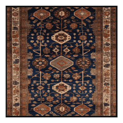 Machine Washable Turkish Brown Area Rug