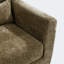 Chaise d'appoint rembourrée avec pieds en bois massif-425848918