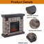 40'’ Electric Fireplace With Faux Stone Mantle-1480540947-1480540944