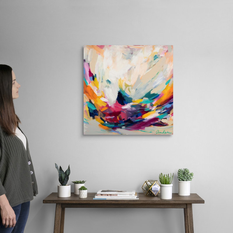«New Beginnings» par Amira Rahim - reproduction sur toile, Toile tendue, H 24 po x l 24 po, Sans cadre