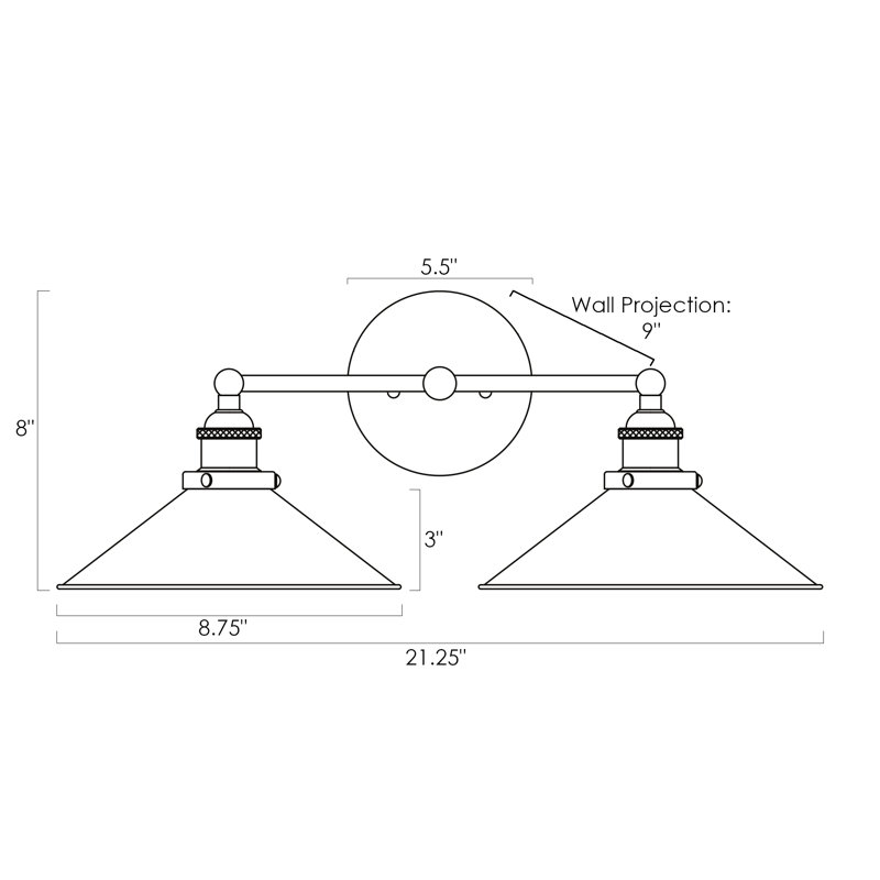 Miral 2 - Light Dimmable Vanity Light