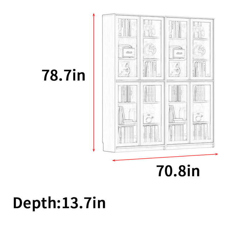 Wlotzka, (4 tablettes) H 78,7 po x l 70,8 po x P 13,7 po