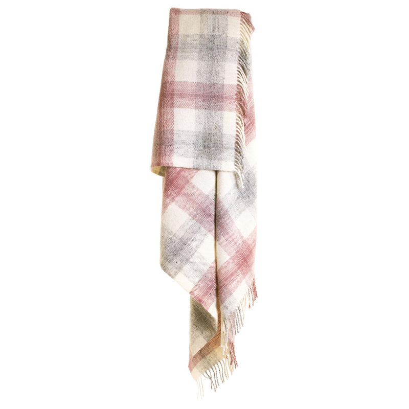 Rosamonde Throw Blanket, Dusky Pink