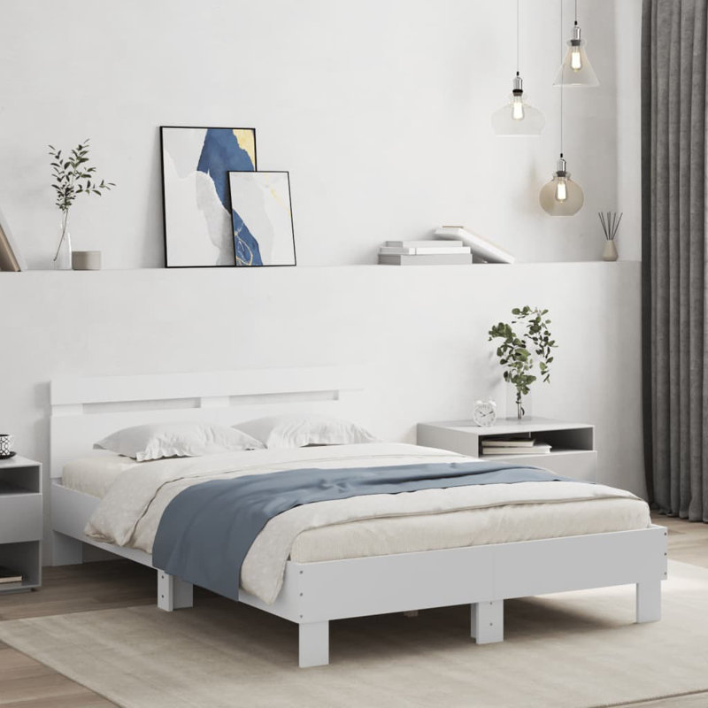 Nylene Bed, Double ( 135 x 190 cm), White