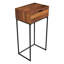 Aliveya 40cm W Metal Bedside Table