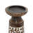 Mango Wood Handmade Minimalistic Bell Shaped Pillar Decorative  Candle Holder Set-1454927293