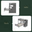 Lit mezzanine simple au-dessus d'un lit double avec escalier-665373070