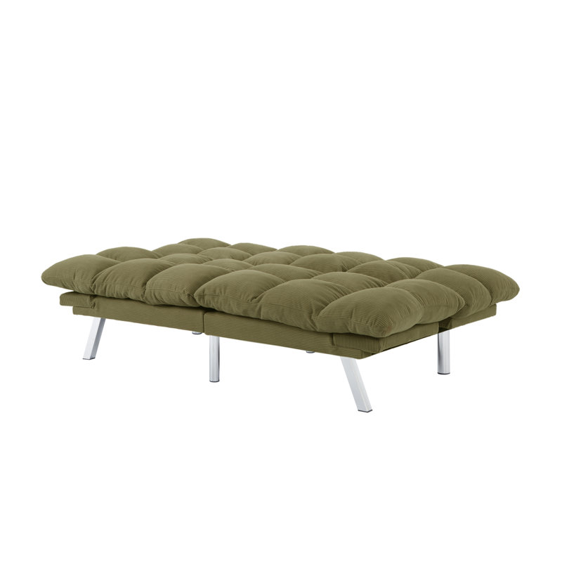 Canapé-lit futon 67,3 po vert, Vert