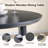 47" Minimalist Modern Round Dining Table With Triangular Pedestal Base-1903093429
