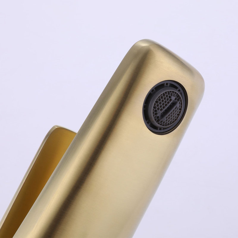 Single-handle Bathroom Faucet, Brushed Gold