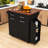 Multi-Functional Kitchen Island with Drop Leaf, Spacious Storage-1142705701