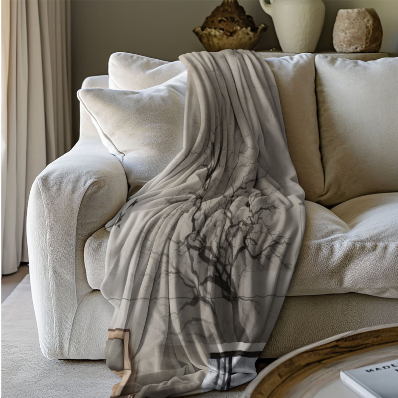 Charme du vieux monde - couverture Sherpa de qualité supérieure 1 pièce, Lit simple