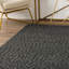 Tapis noir en laine crocheté à la main Amaty-2031875927