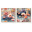 Bordeaux - ensemble de 2 reproductions d'art sur toile florales-102580825-102580822