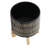 S/2 5/8" GLAZED PLANTER W/ STAND, BLACK