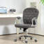 Chaise de bureau en molleton gris foncé, bouton à hauteur réglable ergonomique et mouvement pivotant pour une meilleure performance de travail Siège de bureau rembourré 360 A Productive Day