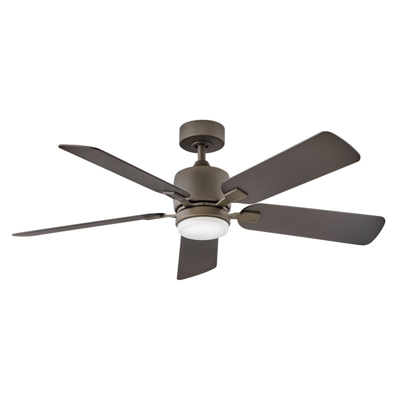 Afton 52-in 5-Blade Indoor Ceiling Fan with Integrated LED and Wall Control, Metallic Matte Bronze