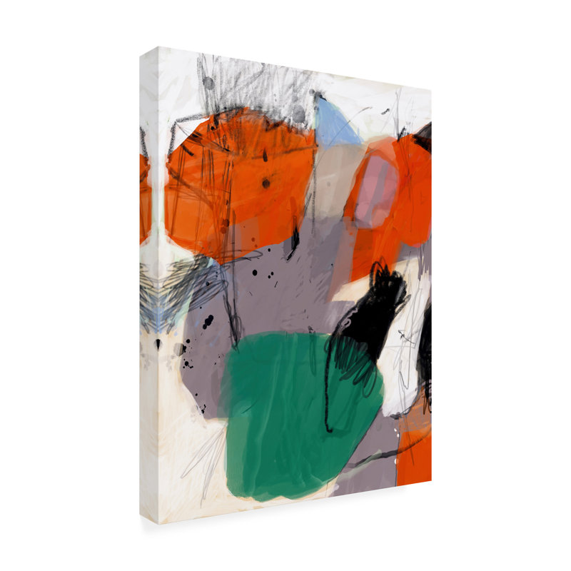 Art sur toile, "Randonnée Danielle Lauzon", H 19 po x l 14 po