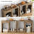 70.9" Rustic Entryway Console Table, Long Hallway Table