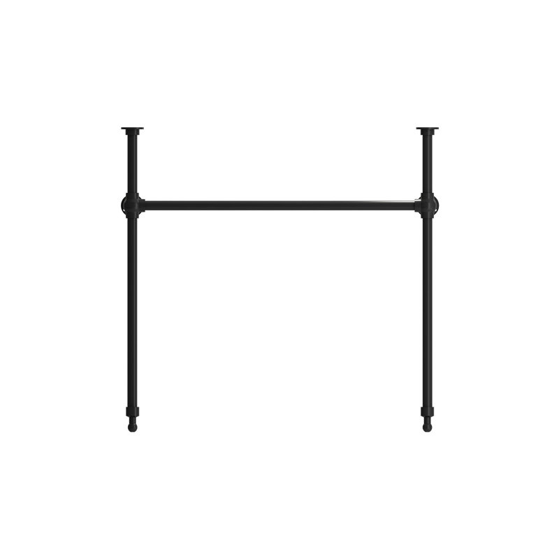 Metal Console Leg Set, Matte Black