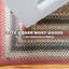 Tapis rouge / or / crème en jute tressé Cozell-1750026323