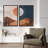 Sun And Moon Day And Night Orange Desert Landscape Pictures Framed Canvas 2 Pieces Print Wall Art-100136458-100136457