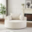 Fauteuil convertible une place, chenille 55'l, sans assemblage, confortable pour salle de projection, beige, une place avec coussin en chenille moelleuse de 55'l, installation facile.
