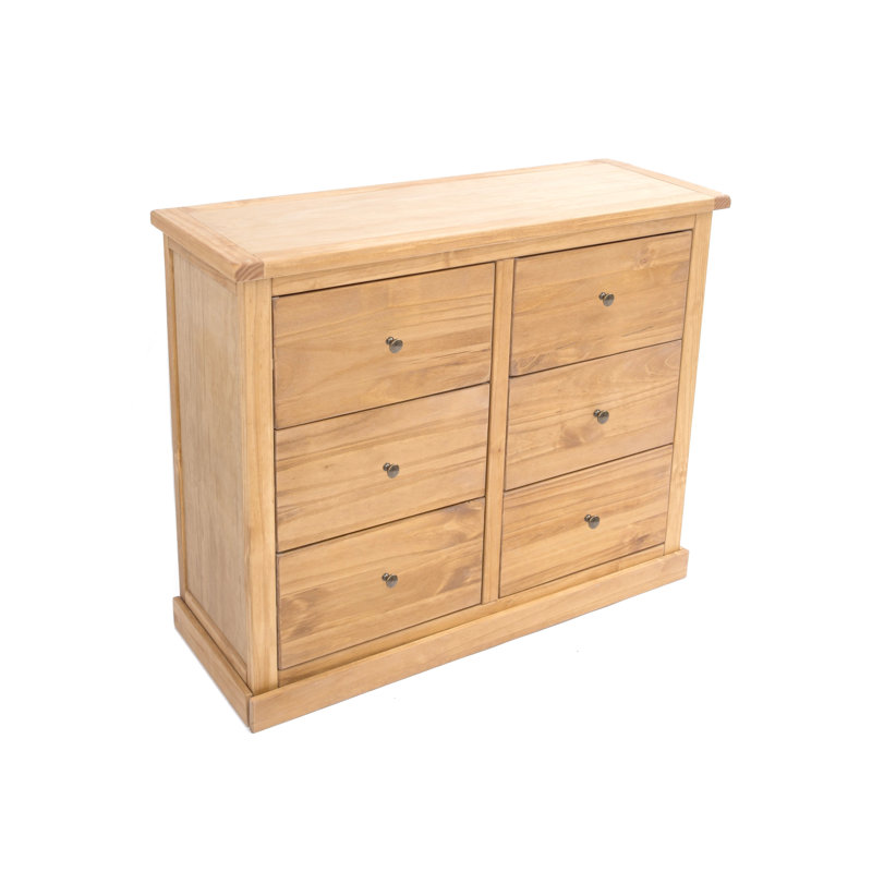 Maplewood 110cm W 6 - Drawer Chest of Drawers