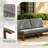 Patio Outdoor Sofa with Cushions-240230500-240230499