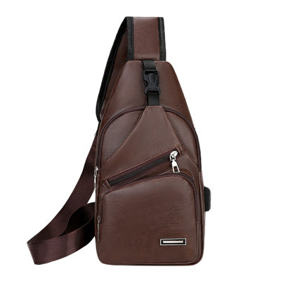 Backpack Men's Sling Bag Stylish Backpack Sports Shoulder Bag Large Capacity Secure Travel Pack For Hiking Gym Everyday Carry
