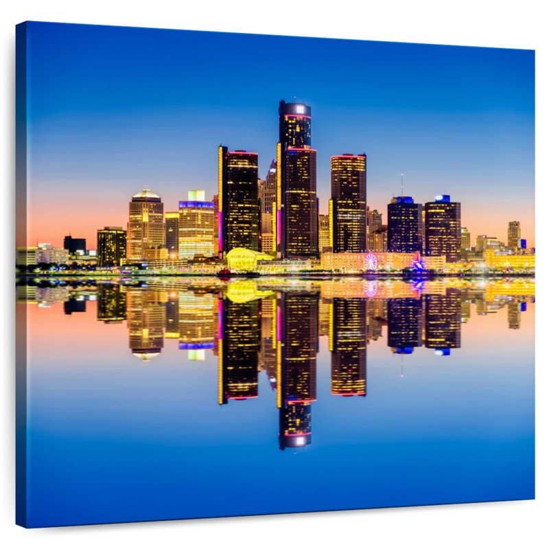 Arney Detroit Sunset Reflection, H 10 po x l 10 po