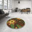 Tapis brun à motif floral Zayyan-1461899367