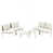Beige Cushion/White/Teak Frame is out of stock