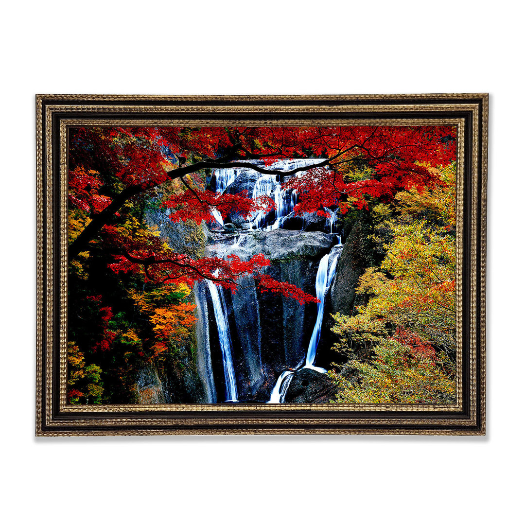 Wasserfall Herbst - Druck