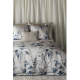 Jardin Fleur Traditional Rayon Floral Duvet Cover